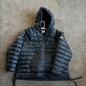 Black Hooded Puffer Jacket Nike/Stussy